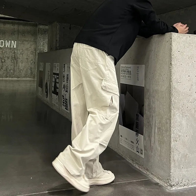 Essential Straight‑Leg Cotton Pants