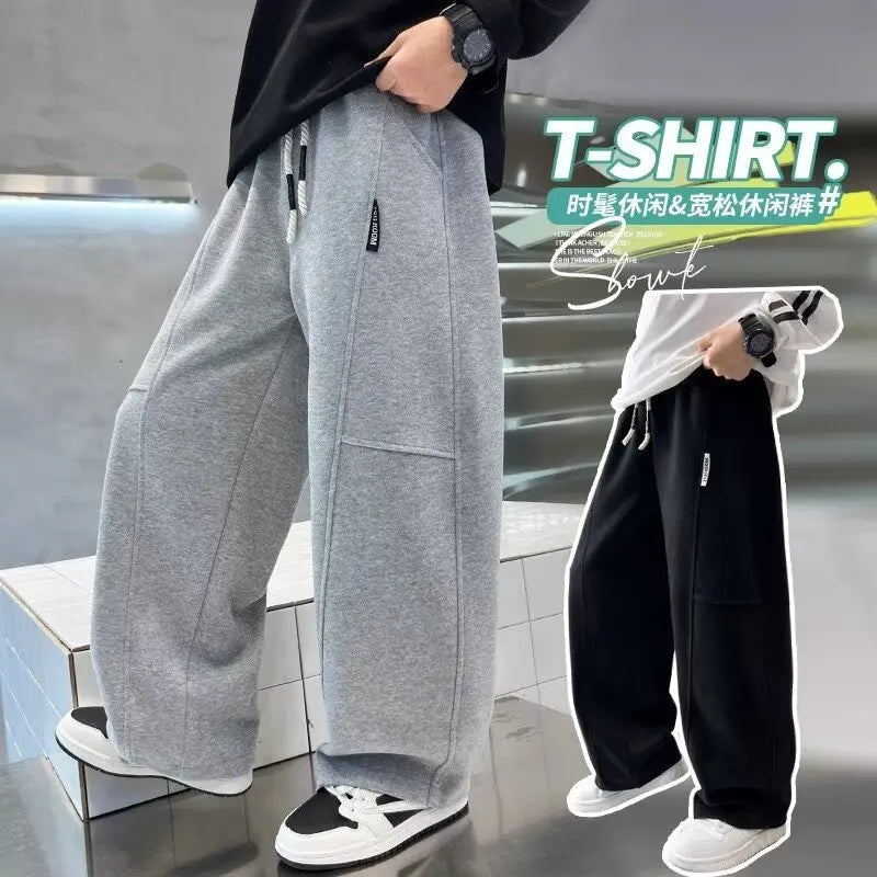 Kids Wide‑Leg Sweatpants
