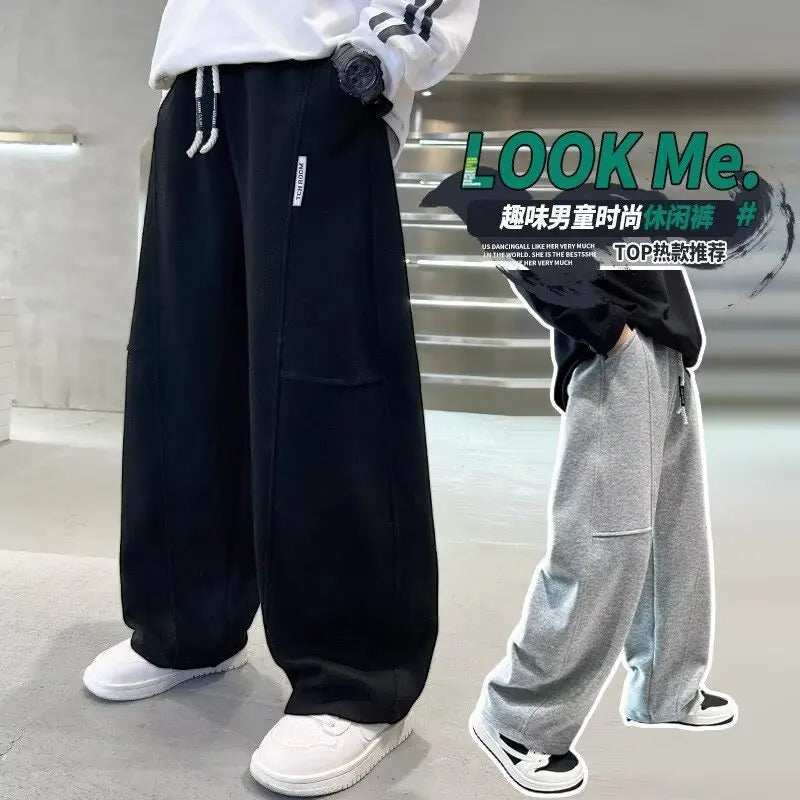 Kids Wide‑Leg Sweatpants